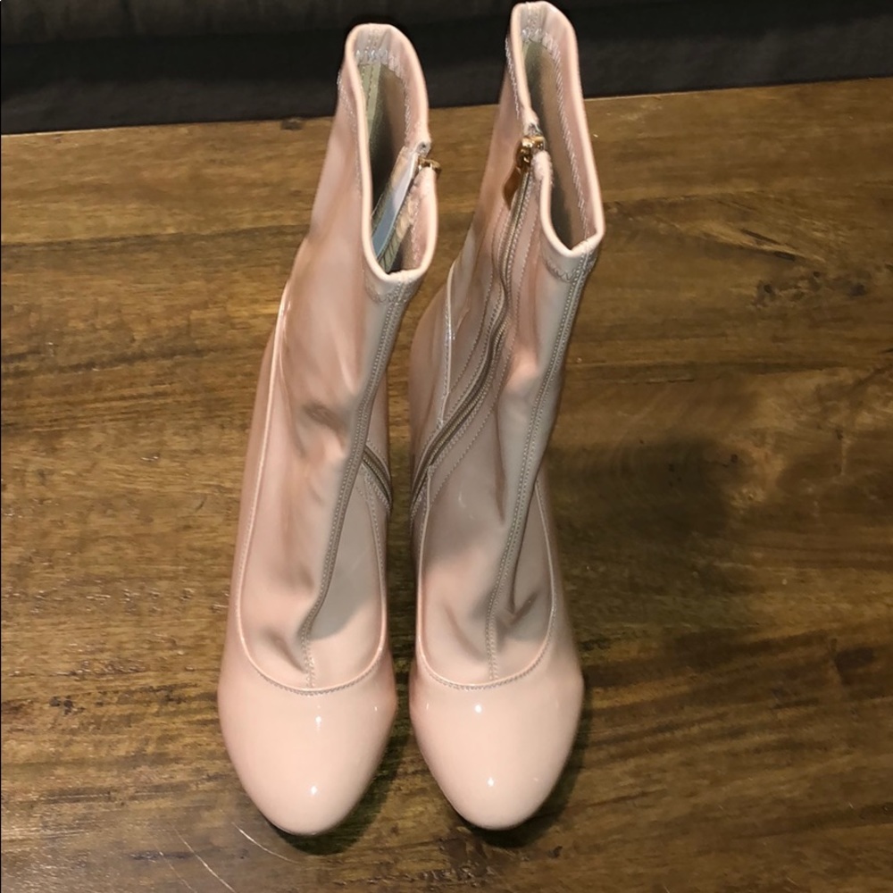 Simmi London Patent Leather Heeled Boots